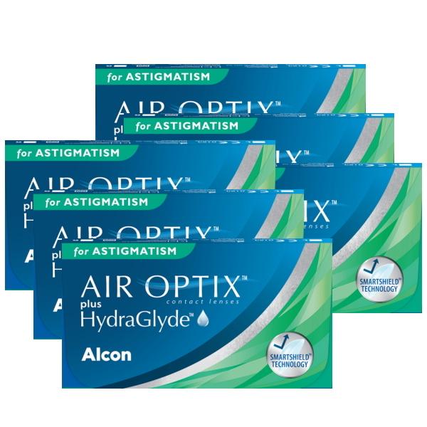 乱視用コンタクトレンズ 2week エアオプティクス プラス ハイドラグライド 乱視用 6枚 6箱 ...