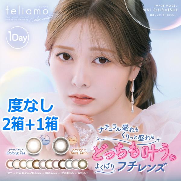 度なし 白石麻衣 まいやん カラコン フェリアモ ワンデー feliamo 1day 10枚 2箱+...