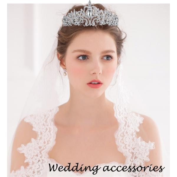 ウエディング wedding ティアラ シルバー ブライダルジュエリーブライダルアクセサリー ストー...
