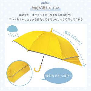 後ろが伸びる傘 55cm ジャンプ傘 キッズ傘...の詳細画像2