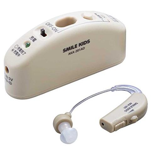 補聴器　耳かけ集音器 充電式 AKA-201　難聴対策