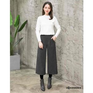 ガウチョパンツ ワイドパンツ レディース ウー...の詳細画像5
