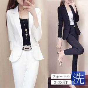 スーツ レディース ホワイト 白 スーツ セット 長袖 面接 転職 仕事 上品 おしゃれ きれいめ 入学式 入園式 卒業式 卒園式 ママスーツ フォーマル Convea Convenience ヤフー店 通販 Yahoo ショッピング