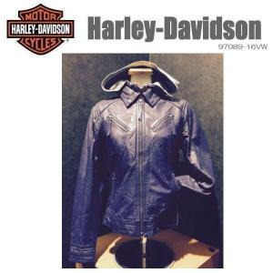 革ジャン HARLEY-DAVIDSON ハーレーダビッドソン 純正 バイカー パープル レザー ジャケット レディース 97089-16VW｜coo-eshop