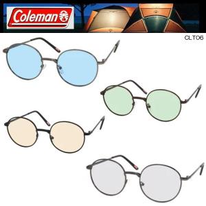 【4カラー】偏光サングラス Coleman コールマン ボストン 丸メガネ サングラス CLT06
