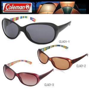 【6色】レディース Coleman コールマン 偏光サングラス スモーク＆ブラウン ドライブ ストライプ柄 おしゃれ Coleman CLA01