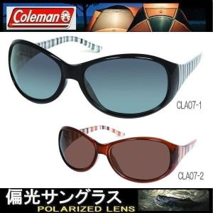 レディース Coleman コールマン 偏光サングラス スモーク＆ブラウン ドライブ ストライプ柄 おしゃれ Coleman CLA07