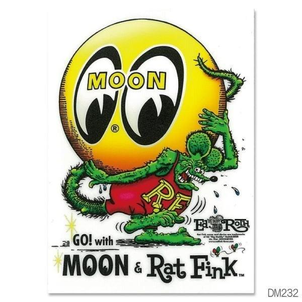 ムーンアイズ MOONEYES Rat Fink ラットフィンク コラボ Sticker ステッカー...