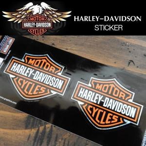 ハーレーダビッドソン Harley-Davidson オフィシャルステッカー MOTORCYCLES ロゴ 2枚組 HD-STICKER-6｜coo-eshop