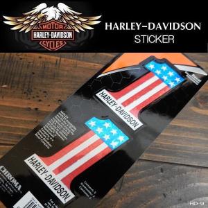 ハーレーダビッドソン Harley-Davidson オフィシャルステッカー MOTORCYCLES ロゴ ２枚組 キラキラ HD-STICKER-9｜coo-eshop
