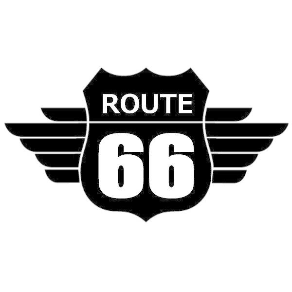 11カラー ROUTE66 ロゴ シール ステッカー カッティング 文字だけが残る R66 ルート６...