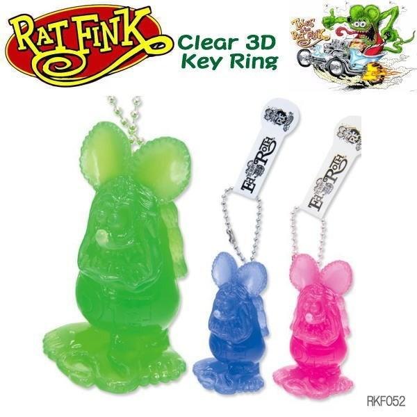 Rat Fink ラットフィンク Clear 3D Key Ring キーホルダー クリア 3D キ...