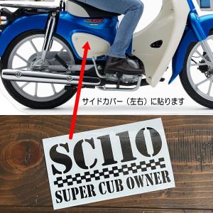 【左右2枚セット】スーパーカブ 110サイドカ...の詳細画像2