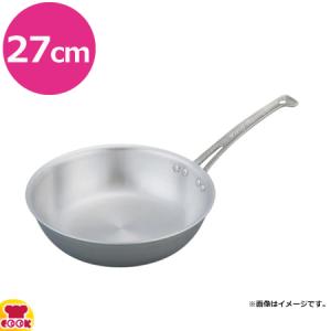 中尾アルミ ND-11M キングフロンノーメイクフライパン深型 24cm