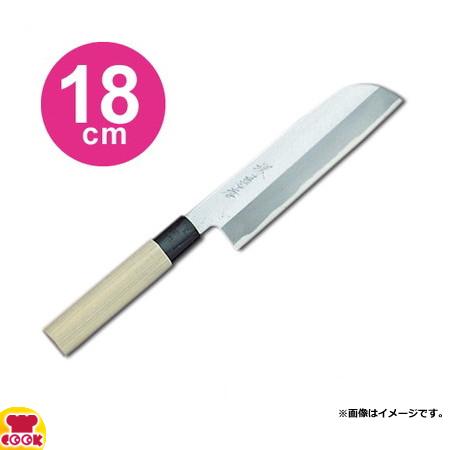 青木刃物 堺孝行 改良霞研 鎌形薄刃 18cm 07053（名入れ無料）（送料無料、代引OK）