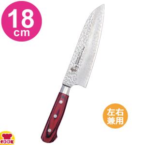 青木刃物 堺孝行 33層槌目ダマスカス 三徳 18cm 07392（名入れ無料）（送料無料、代引OK）