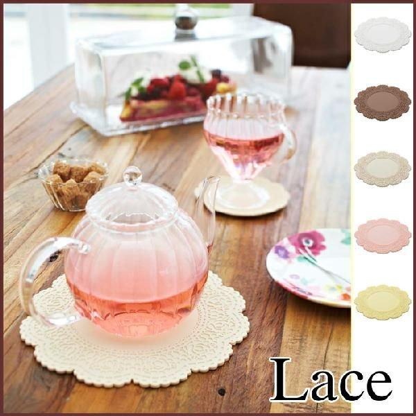 Ｔｒｉｖｅｔ 　トリベット　鍋敷き　Ｌａｃｅ　レース　アイボリー　鍋しき/なべしき/鍋布き/ナベ敷き...