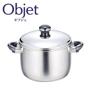 オブジェ シチューポット 22cm 5.4L 宮崎製作所 OJ-7　ステンレス 深鍋