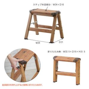 ステップスツール ウッドプリント 1段 PC-...の詳細画像4