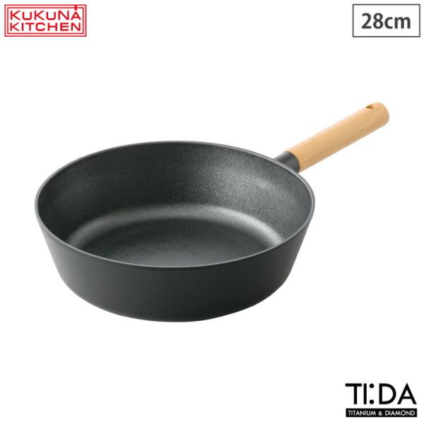 チタン＆ダイヤモンド コーティング TIDA マルチパン 28cm IH対応 アピデ ククナ KKN...