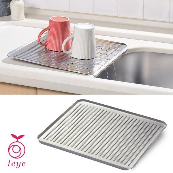 オークス 水が流れる ちょい置きトレー ステンレス LS1539 レイエ　水切りトレー