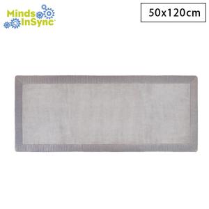 マインドインシンク リブボーダキッチンマット グレイ 50×120cm Minds InSync マイクロドライ キッチンマット 台所マット カーペット