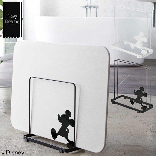 Disney ディズニー 珪藻土バスマットスタンド おさんぽミッキー ホワイト・ブラック 山崎実業　...