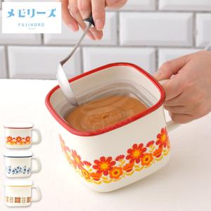富士ホーロー メモリーズ 角型味噌ポット 全3種 昭和レトロ　ホーロー