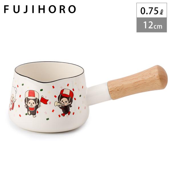 富士ホーロー モンチッチ 12cmミルクパン レッツ！パレード ホーロー鍋 片手鍋