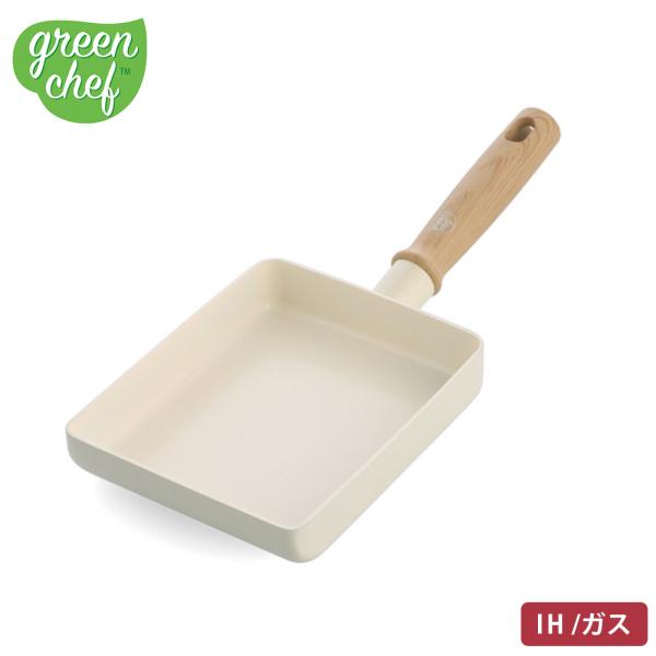 グリーンシェフ ビンテージ ホワイト エッグパン ガス火 IH対応 CC004465-104 gre...