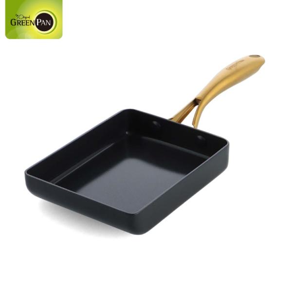 グリーンパン ストゥディオ エッグパン IH対応 GREENPAN　玉子焼き器 卵焼き 片手鍋 直火...