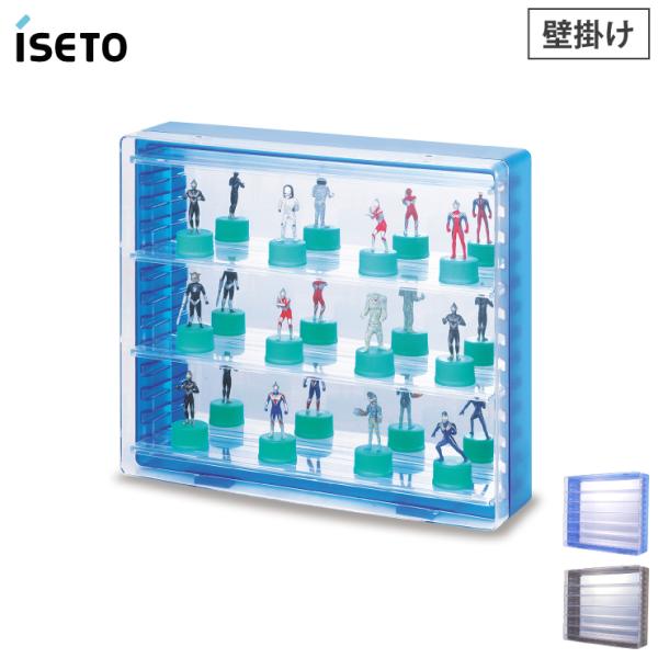 コレクションケース 壁掛け 背面ミラー 可動棚 K606 伊勢藤 ISETO I-254 イセトー　...