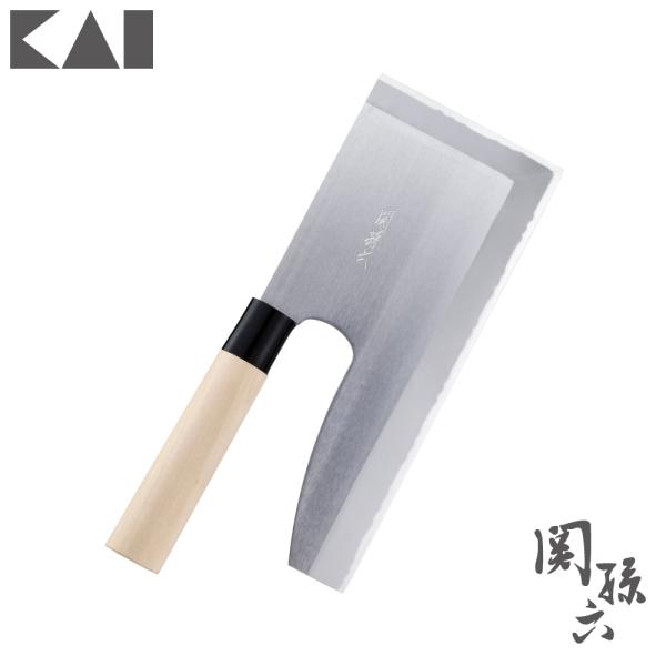 関孫六 麺切り包丁 ステンレス AG5021 貝印 KAI　麺切り 蕎麦 包丁 片刃 日本製