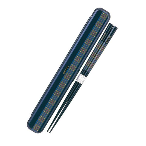 ＜メール便 150円＞小森樹脂 箸・箸箱セット M ブリティッシュ 736862