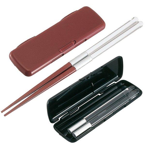 ＜メール便 送料無料＞携帯箸セット レッド ブラック 774680 774697 小森樹脂　キッチン...