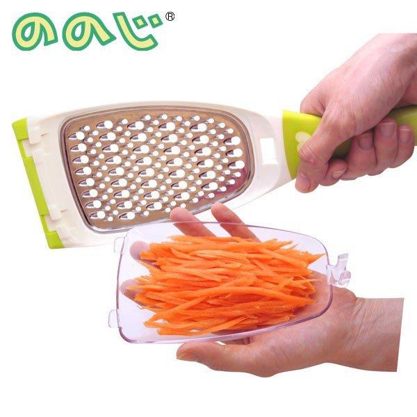 ののじ サラダおろし フードトレイ付き LDS-01  大根 人参 にんじん しりしり器 千切り 細...