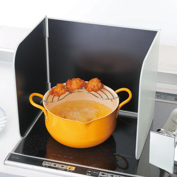 使うときだけレンジガード O-0028 オダジマ　油汚れ防止 油除け コンロカバー 油はね防止 揚げ...