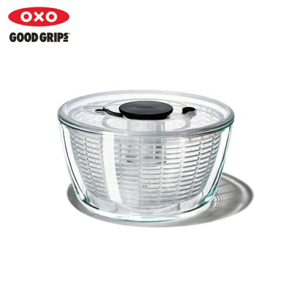 オクソー ガラスサラダスピナー 11262700 OXO　野菜水切り器 サラダ 水切り ガラスボウル