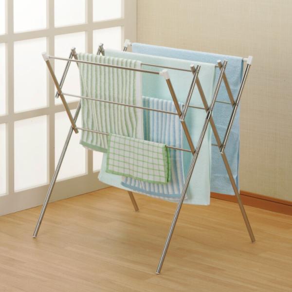 アコーディオン物干し SH-700 鈴木金属　タオルハンガー 折りたたみ ステンレス 室内干し