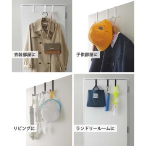 山崎実業 スマート ドアハンガー 5個組 ホワ...の詳細画像3