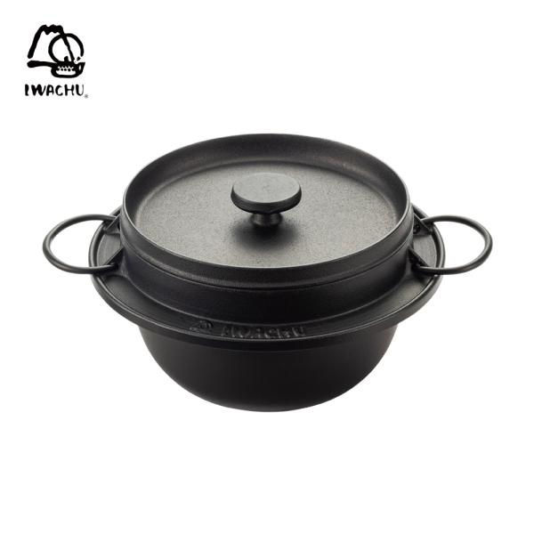 岩鋳 南部鉄器 ごはん鍋 3合 直火 IH対応 ご飯鍋 三合炊き 鉄鍋 両手鍋 鋳鉄 日本製