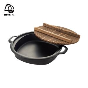 岩鋳 南部 鉄 すきやき鍋 ツル付 28cm 20040 ガス火対応 調理器具