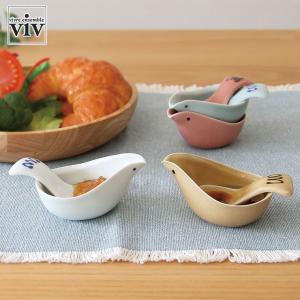 ソースポット&スプーン 43ml KOTORI ことり 陶器 （ 食洗機対応 電子