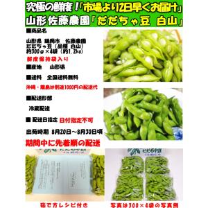 枝豆 だだちゃ豆 白山 山形 鶴岡 1.2kg...の詳細画像3