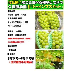 シャインマスカット ギフト 高級 ぶどう 山梨...の詳細画像2