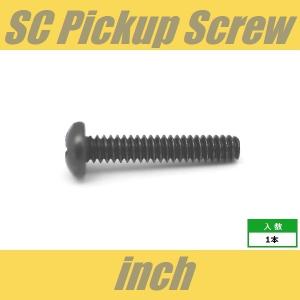 PH6-32x19-BK　ピックアップビス　シングルコイル　インチ　ブラック　パンヘッド　PAN　1pcs　なべ頭　レバースイッチビス　シングル　ねじ