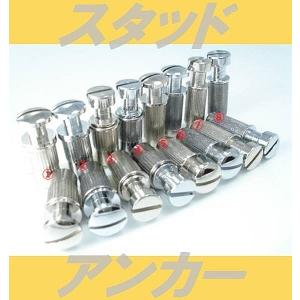 スタッド＆アンカー　テイルピース用　ニッケル　クローム