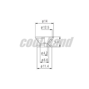 SP-002GD ストラップピン ビス付 1p...の詳細画像1
