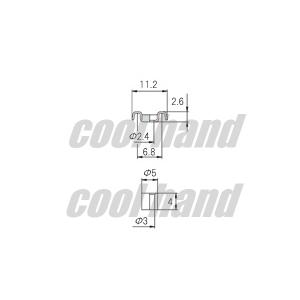 SR-006CR ストリングガイド 羽根型 6...の詳細画像1