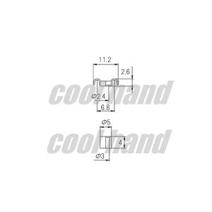 SR-006GD ストリングガイド 羽根型 6...の詳細画像1